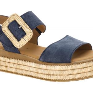 Gabor 84.562.16 blau - Riemchen Sandale f?r Damen