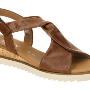 Gabor 82.751.53 braun - Riemchen Sandale f?r Damen