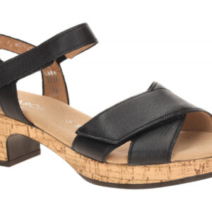 Gabor 82.072.57 schwarz - Riemchen Sandale f?r Damen