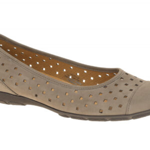 Gabor 84.169.19 braun - Ballerina - Halbschuhe - Slipper f?r Damen