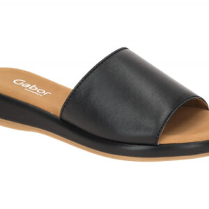 Gabor 82.730.57 schwarz - bequeme Pantolette f?r Damen