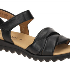 Gabor 84.812.27 schwarz - Riemchen Sandale f?r Damen