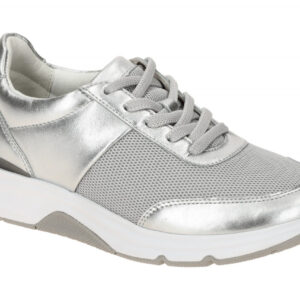 Gabor ROLLINGSOFT 66.897.10 silber - sportliche Halbschuhe f?r Damen