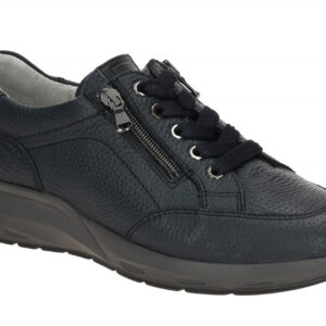 Waldl?ufer M 831001 199 194 dunkel-blau - bequeme Slipper f?r Damen