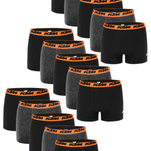 KTM by FREEGUN Boxershorts für Herren Unterwäsche Pant Men´s Boxer 15 er Pack