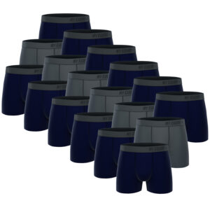 18 er Pack My Essential Clothing Basic Boxershorts Cotton Bio Herren Shorts Unte...