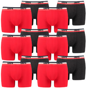 12 er Pack Levis Boxer Brief Boxershorts Men Herren Unterhose Pant Unterwäsche
