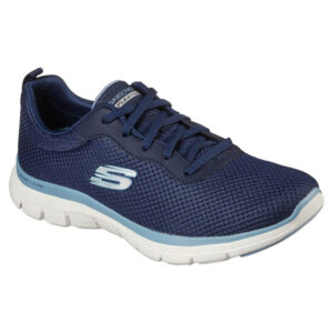 Skechers Damen FLEX APPEAL 4.0 Brilliant View Sneaker Turnschuhe 149303 blau