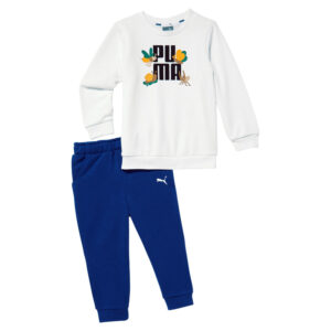 Puma Small World Infants Set TR Kinder Jogginganzug weiß/blau 670133 02