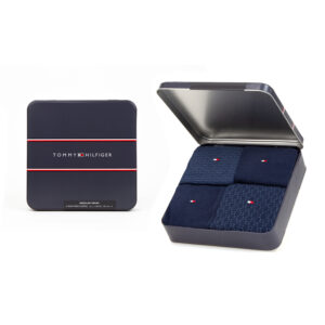 4 Paar Tommy Hilfiger Herren TH Men Giftbox Kniestrümpfe 4P Gr. 39 - 46 Business...