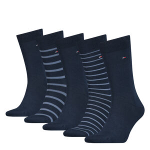 5 Paar Tommy Hilfiger Herren TH Men Giftbox STRIPES 5P Gr. 39 - 46 Business Sock...