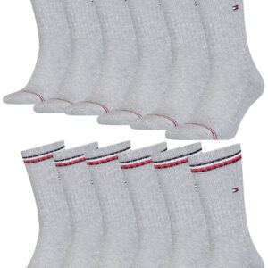 12 Paar TOMMY HILFIGER Herren ICONIC Socken Gr. 39 - 49 Tennis Socken