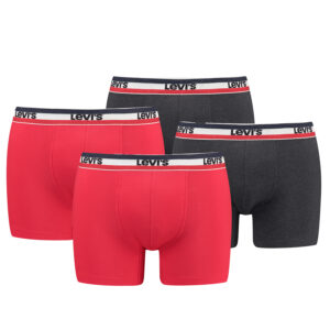 Levi's Sportswear Logo Herren Boxershorts Unterwäsche aus Bio-Baumwolle im 4er P...