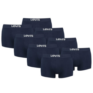 Levi's Solid Basic Herren Boxershorts Unterwäsche aus Bio-Baumwolle im 8er Pack