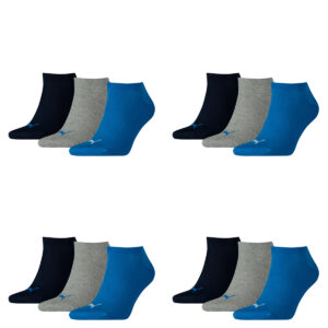 12 Paar Puma Sneaker Invisible Socken Gr. 35 - 49 Unisex für Damen Herren Füßlin...
