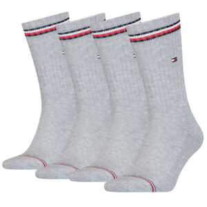 4 Paar TOMMY HILFIGER Herren ICONIC Socken Gr. 39 - 49 Tennis Socken