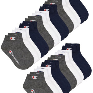 15 Paar Champion Quarter Socken Gr. 35 - 46 Unisex Sneaker Kurzsocken
