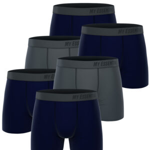 6 er Pack My Essential Clothing Basic Boxershorts Cotton Bio Herren Shorts Unter...