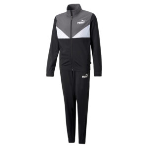 Puma Colorblock Poly Suit cl B Kinder Unisex Trainingsanzug Sportanzug 589372 01...