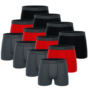 12 er Pack My Essential Clothing Basic Boxershorts Cotton Bio Herren Shorts Unte...