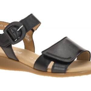 Gabor 82.802.57 schwarz - Riemchen Sandale f?r Damen