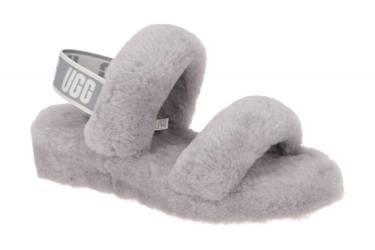 UGG OH YEAH 1107953 samt grau - Riemchen Sandale f?r Damen 1 UGG OH YEAH 1107953 samt grau - Riemchen Sandale f?r Damen