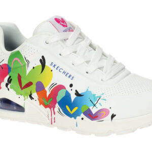 Skechers UNO 190008 WMLT wei? - sportliche Halbschuhe f?r Damen