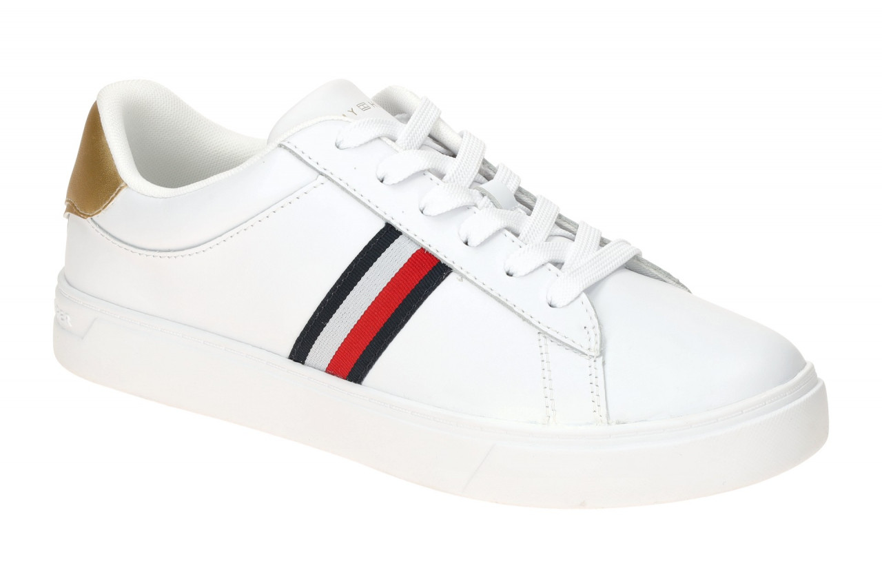 Tommy Hilfiger ESSENTIAL COURT SNEAKER STRPS FW08321 YBS wei? - sportliche Ha... 1 Tommy Hilfiger ESSENTIAL COURT SNEAKER STRPS FW08321 YBS wei? - sportliche Ha...