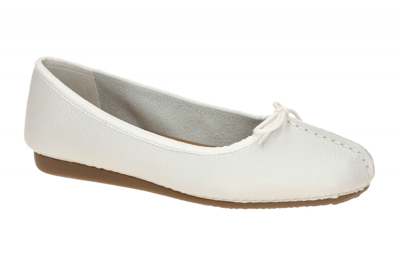 Clarks FRECKLE ICE 20354455 4 wei? - Ballerina - Halbschuhe - Slipper f?r Damen 1 Clarks FRECKLE ICE 20354455 4 wei? - Ballerina - Halbschuhe - Slipper f?r Damen