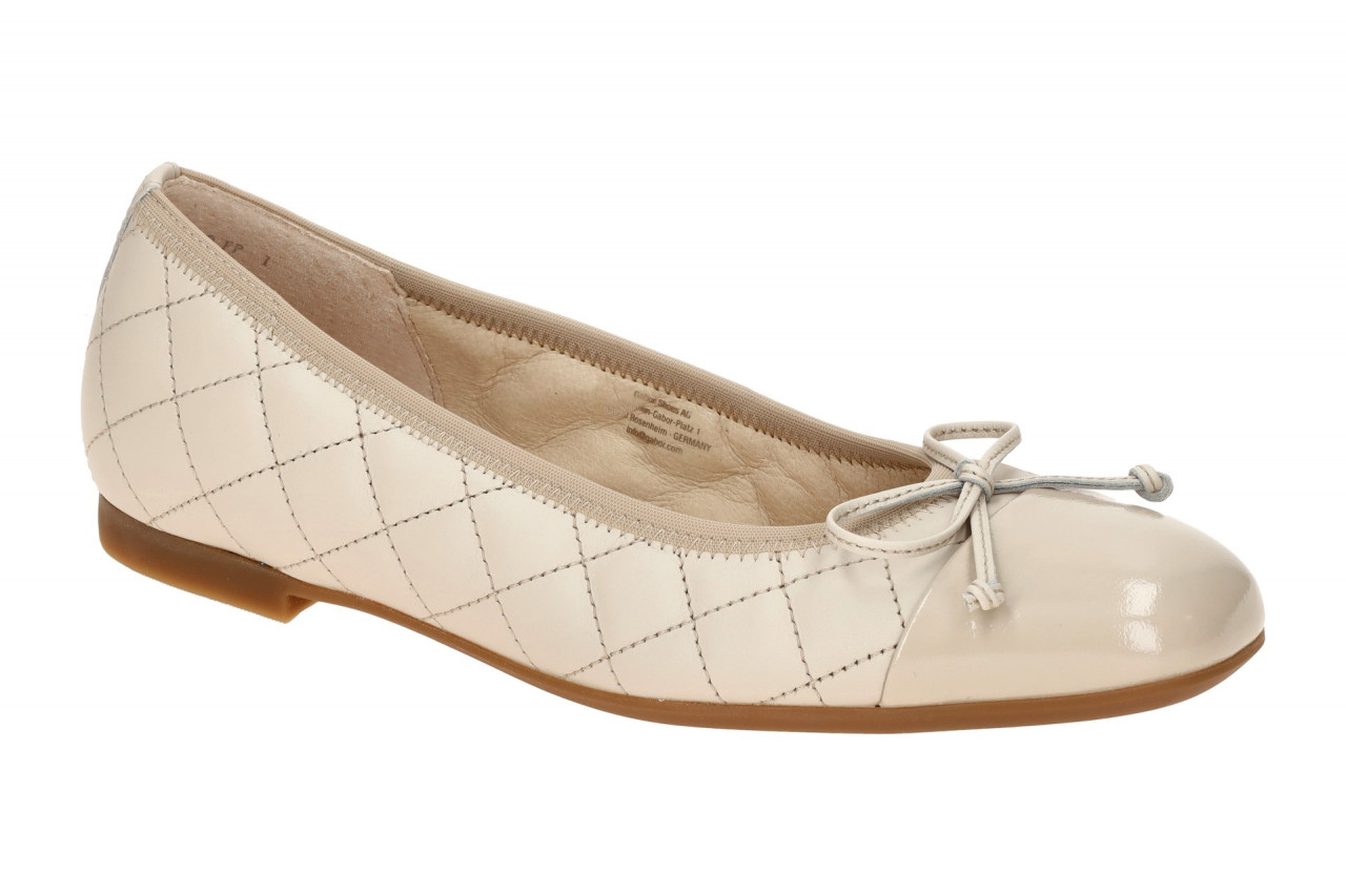 Gabor 62.612.59 beige - Ballerina - Halbschuhe - Slipper f?r Damen 1 Gabor 62.612.59 beige - Ballerina - Halbschuhe - Slipper f?r Damen