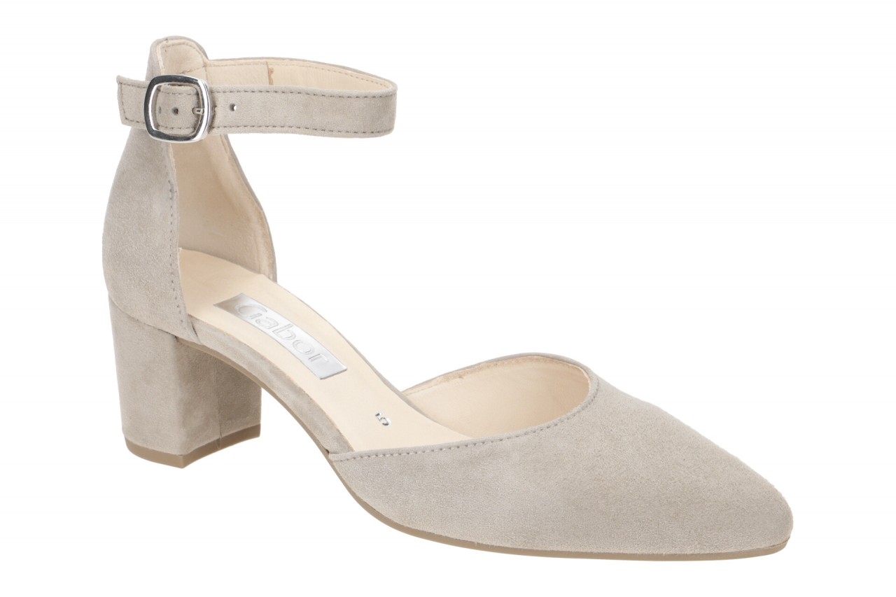 Gabor 81.340.12 grau - Riemchen Pumps f?r Damen 1 Gabor 81.340.12 grau - Riemchen Pumps f?r Damen