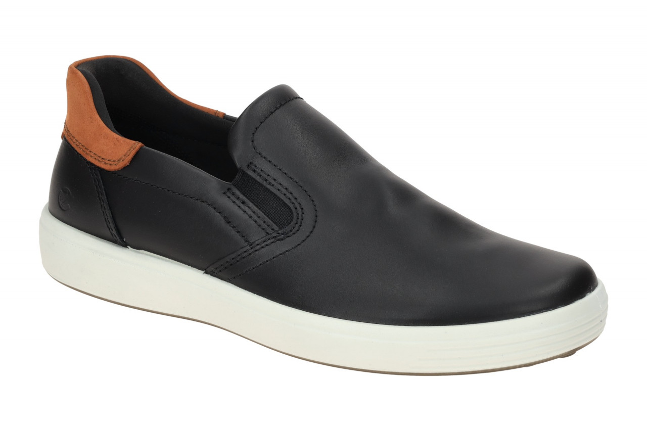 Ecco SOFT 7 MENS 47083451866 schwarz - sportliche Slipper f?r Herren 1 Ecco SOFT 7 MENS 47083451866 schwarz - sportliche Slipper f?r Herren