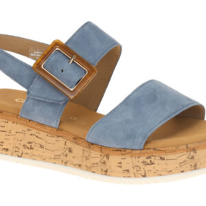 Gabor 82.744.26 hell-blau - Riemchen Sandale f?r Damen