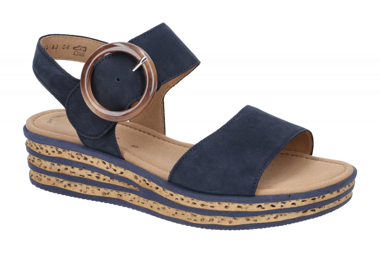 Gabor 84.550.16 blau - Riemchen Sandale f?r Damen 1 Gabor 84.550.16 blau - Riemchen Sandale f?r Damen