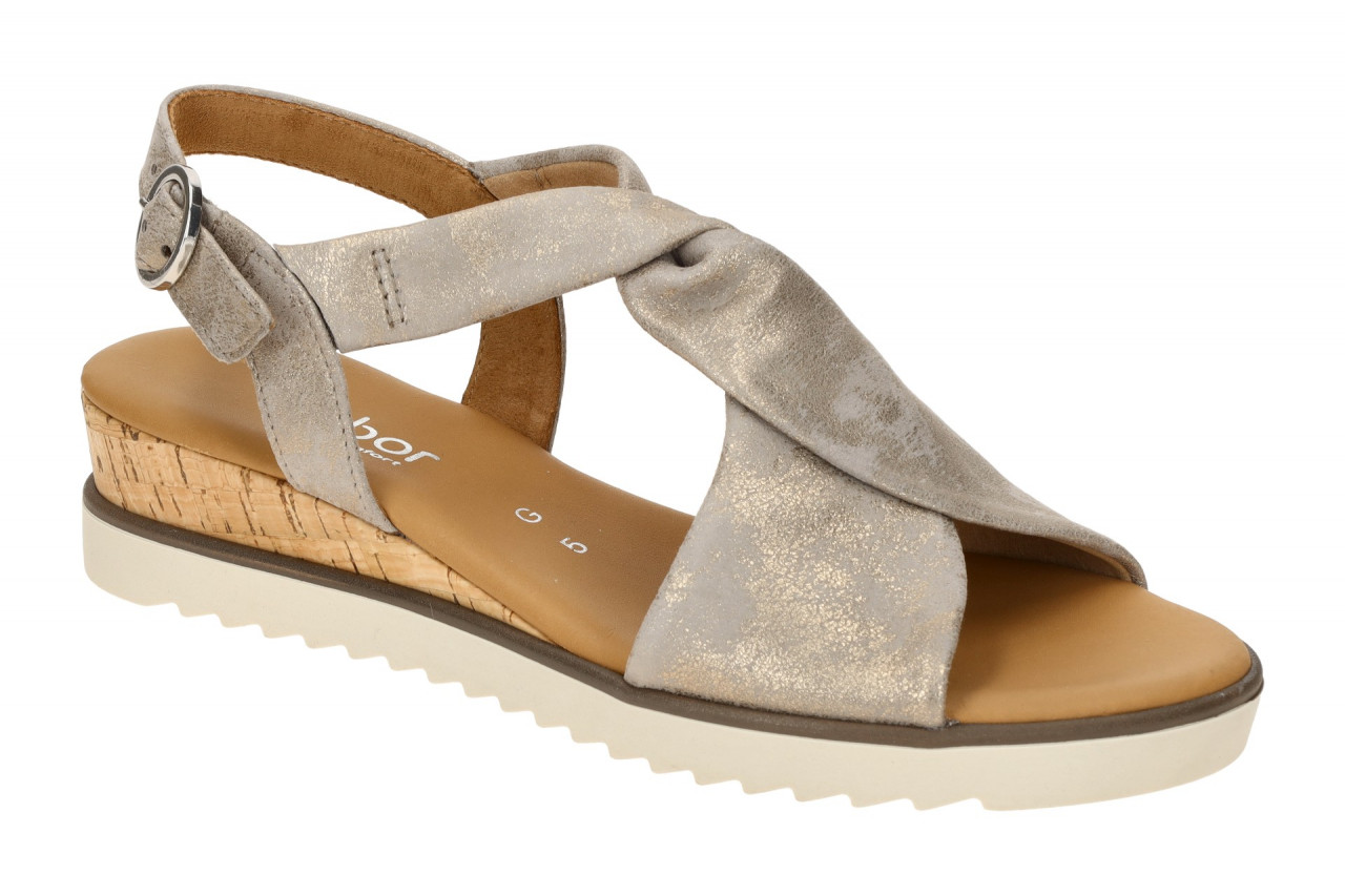 Gabor 82.751.95 grau - Riemchen Sandale f?r Damen 1 Gabor 82.751.95 grau - Riemchen Sandale f?r Damen