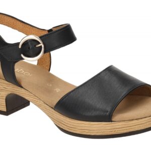 Gabor 82.071.57 schwarz - Riemchen Sandale f?r Damen