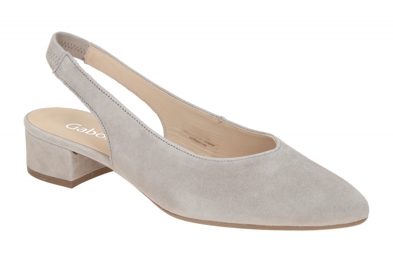 Gabor 61.520.12 grau - Sling Pumps f?r Damen 1 Gabor 61.520.12 grau - Sling Pumps f?r Damen