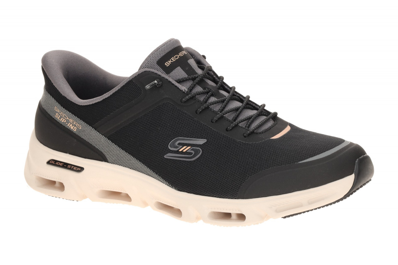 Skechers GLIDE STEP GRATIFY 104616 BKNT schwarz - sportliche Slipper f?r Damen 1 Skechers GLIDE STEP GRATIFY 104616 BKNT schwarz - sportliche Slipper f?r Damen