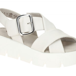 Gabor 84.752.20 wei? - Riemchen Sandale f?r Damen