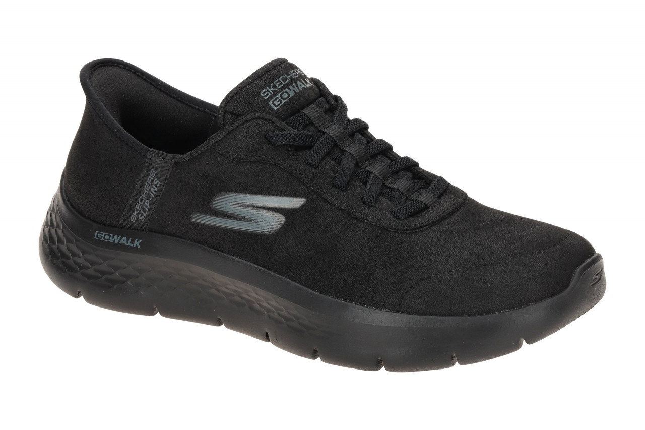 Skechers GO WALK FLEX 124837 BBK schwarz - sportliche Slipper f?r Damen 1 Skechers GO WALK FLEX 124837 BBK schwarz - sportliche Slipper f?r Damen