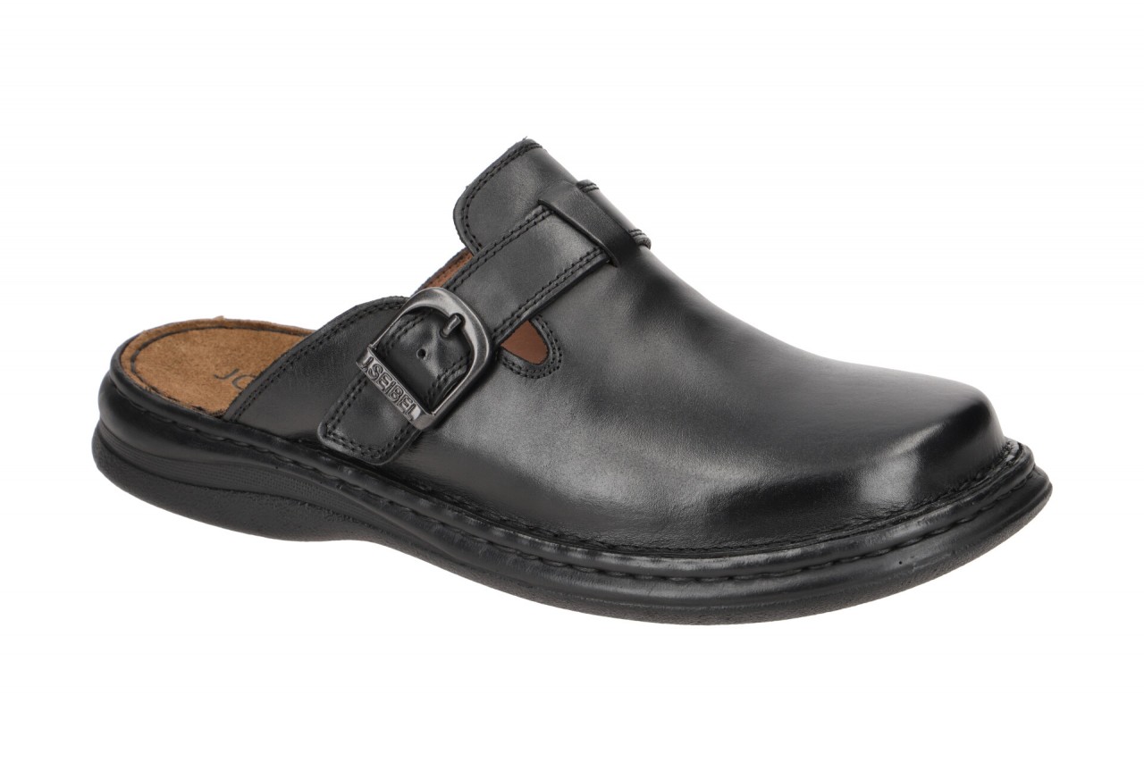 Josef Seibel MADRID 10122 37 600 schwarz - bequeme Pantoletten f?r Herren 1 Josef Seibel MADRID 10122 37 600 schwarz - bequeme Pantoletten f?r Herren