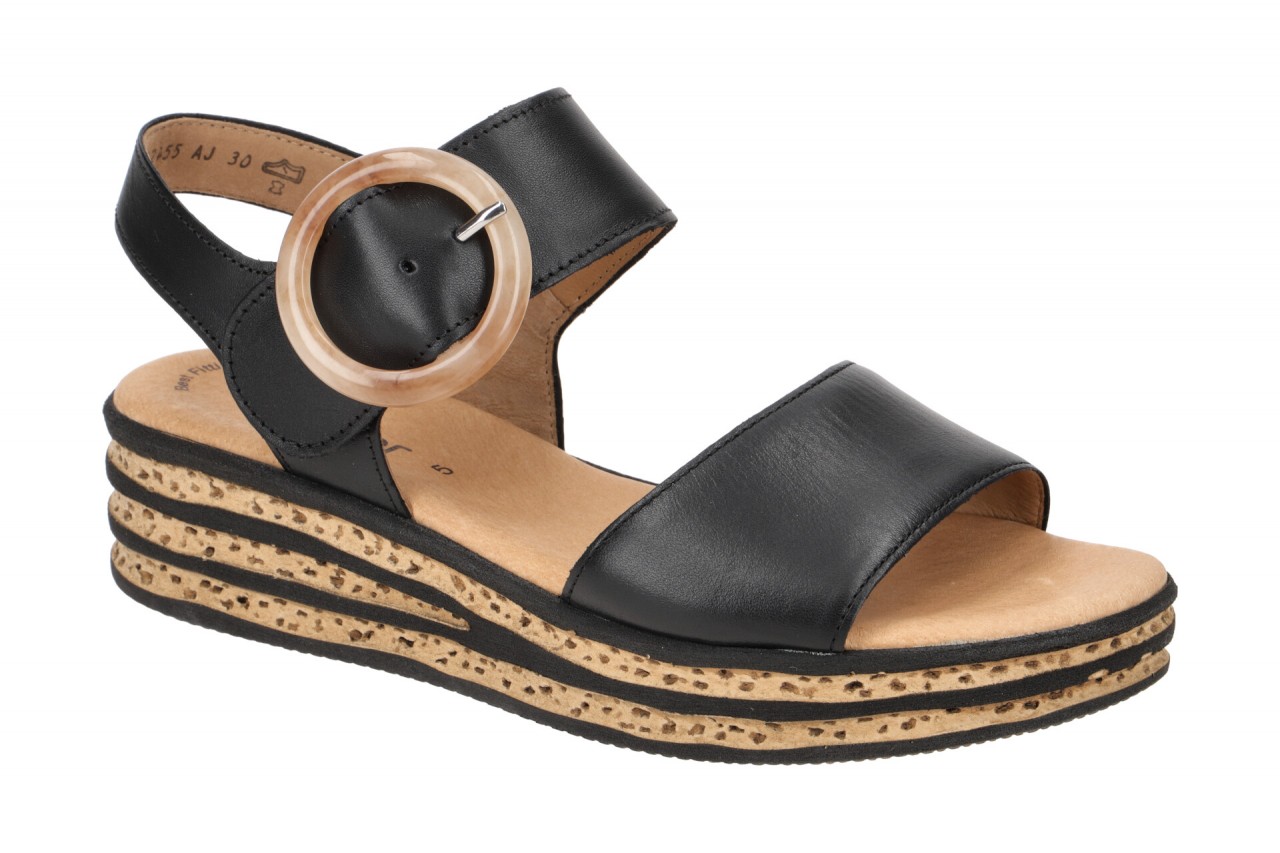 Gabor 84.550.27 schwarz - Riemchen Sandale f?r Damen 1 Gabor 84.550.27 schwarz - Riemchen Sandale f?r Damen