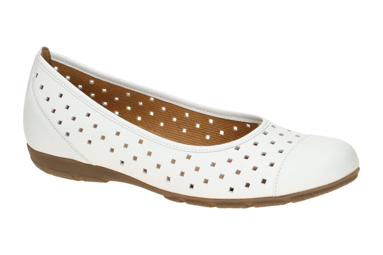 Gabor 84.169.21 wei? - Ballerina - Halbschuhe - Slipper f?r Damen 1 Gabor 84.169.21 wei? - Ballerina - Halbschuhe - Slipper f?r Damen