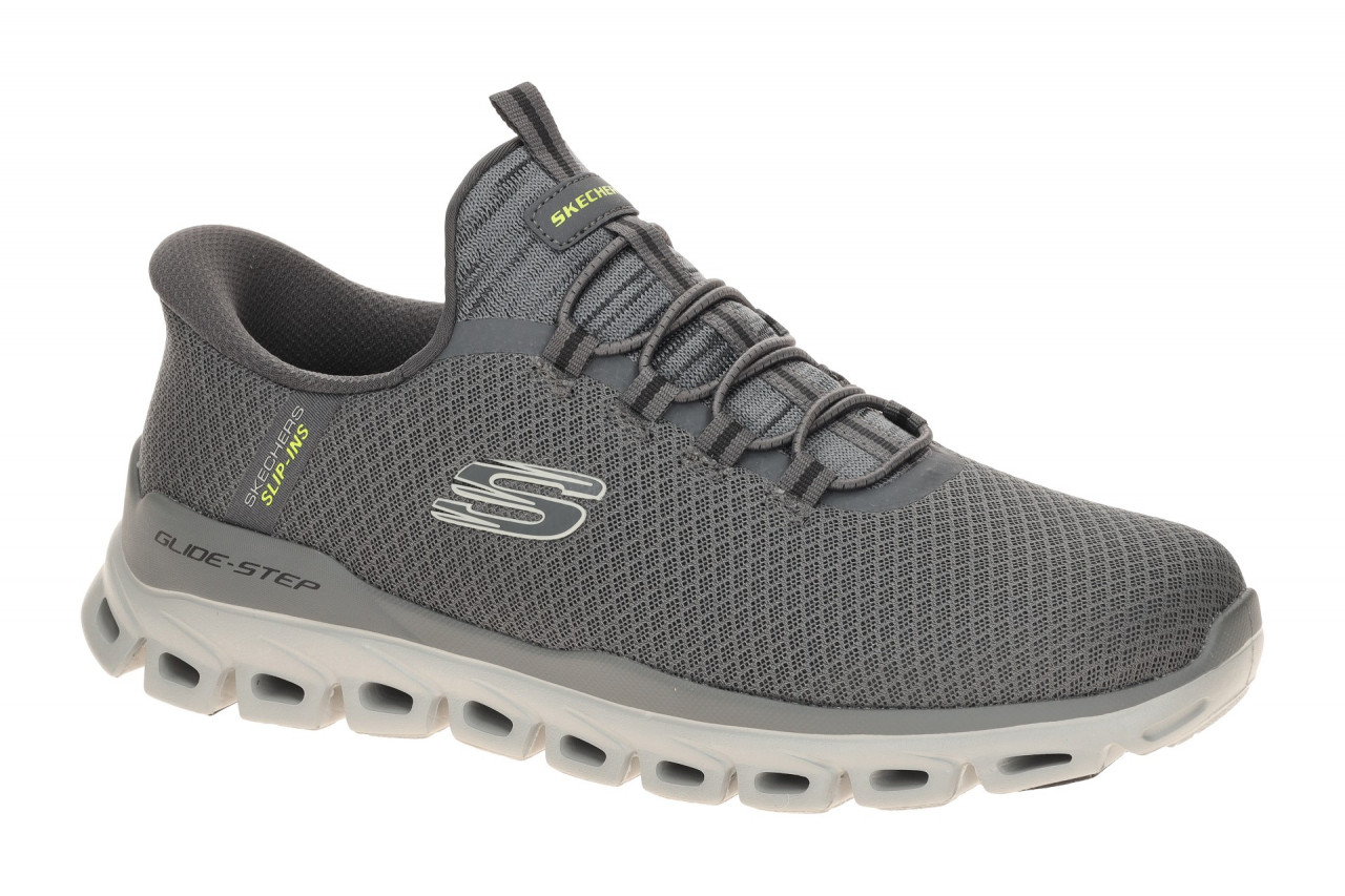 Skechers GLIDE STEP 233010 CHAR grau - sportliche Slipper f?r Herren 1 Skechers GLIDE STEP 233010 CHAR grau - sportliche Slipper f?r Herren