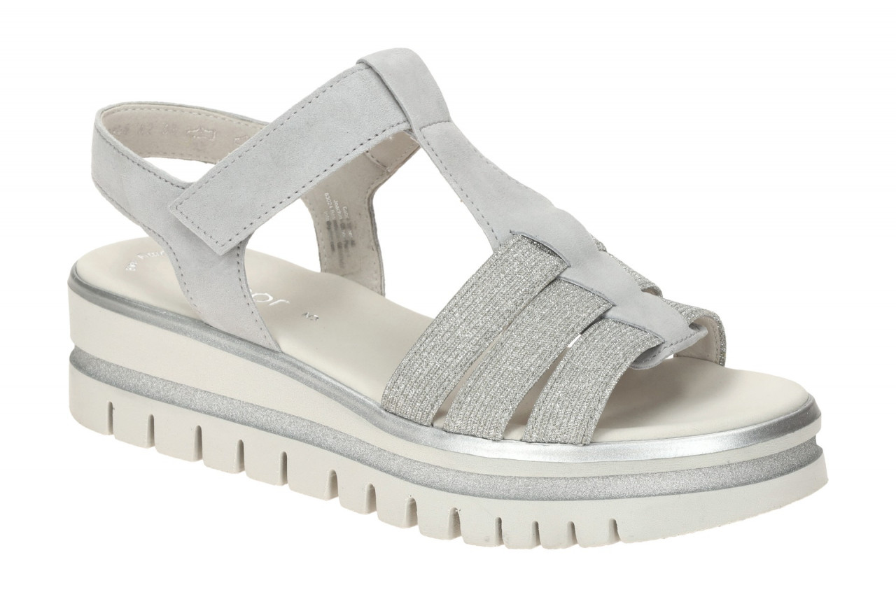 Gabor 64.625.19 hell-grau - Riemchen Sandale f?r Damen 1 Gabor 64.625.19 hell-grau - Riemchen Sandale f?r Damen
