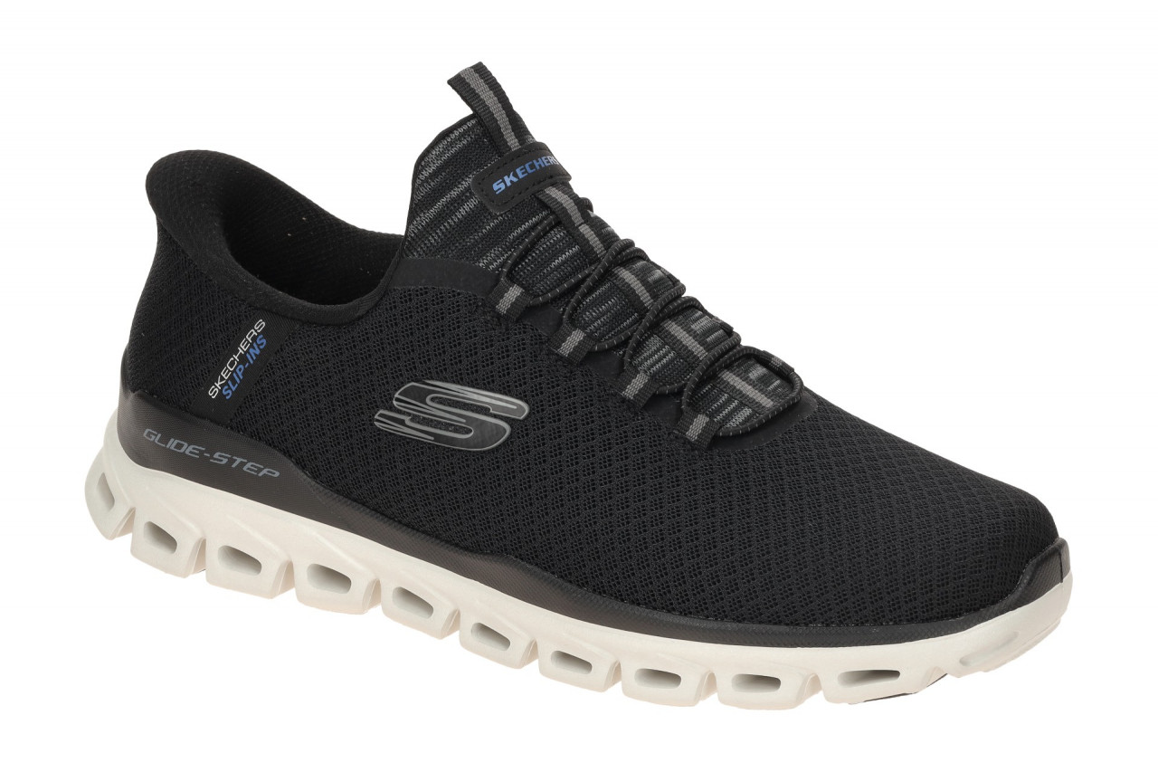 Skechers GLIDE STEP 233010 BLK schwarz - sportliche Slipper f?r Herren 1 Skechers GLIDE STEP 233010 BLK schwarz - sportliche Slipper f?r Herren