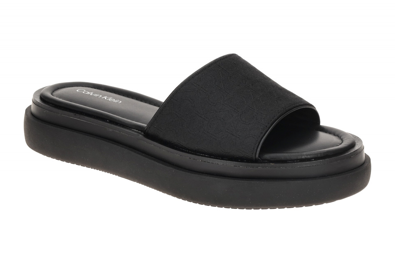 Calvin Klein FLATFORM SLIDE HW02461 BEH schwarz - elegante Pantolette f?r Damen 1 Calvin Klein FLATFORM SLIDE HW02461 BEH schwarz - elegante Pantolette f?r Damen
