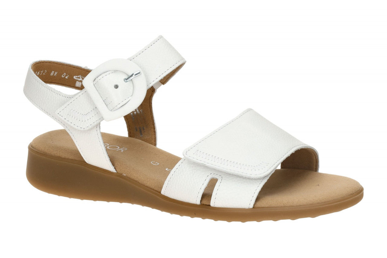 Gabor 82.802.50 wei? - Riemchen Sandale f?r Damen 1 Gabor 82.802.50 wei? - Riemchen Sandale f?r Damen