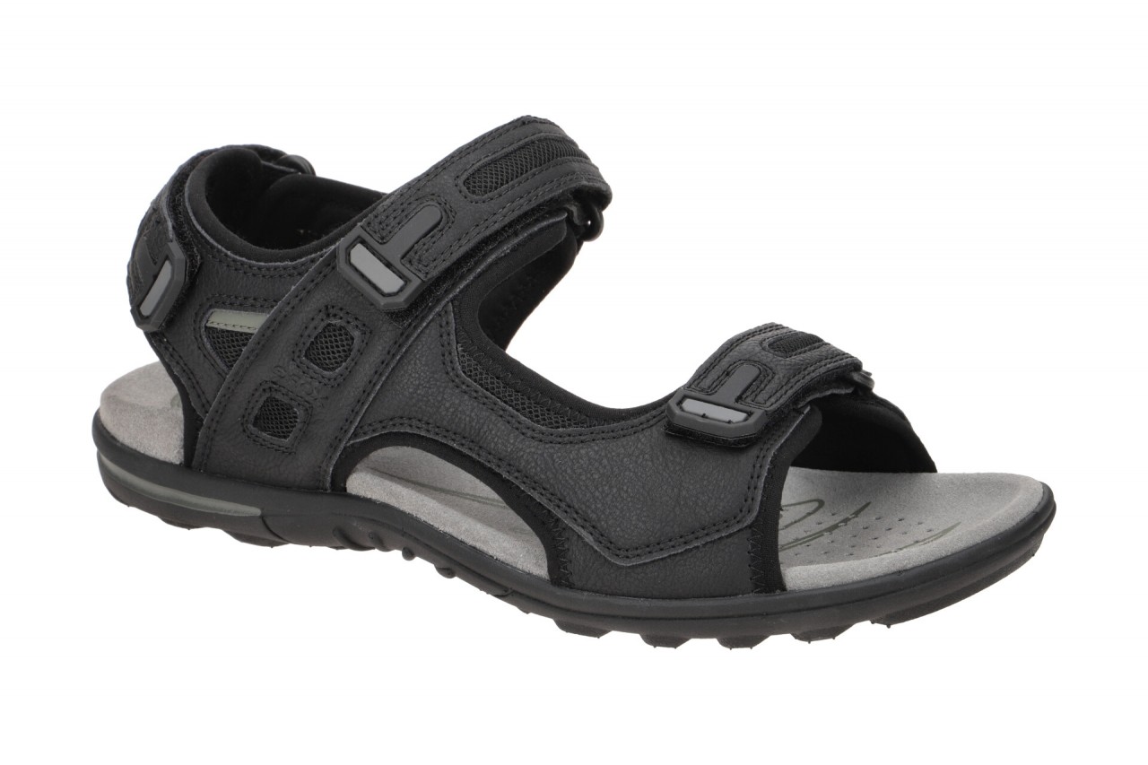 Geox TEVERE U259CB 0EK14C9999 schwarz - Sandale f?r Herren 1 Geox TEVERE U259CB 0EK14C9999 schwarz - Sandale f?r Herren