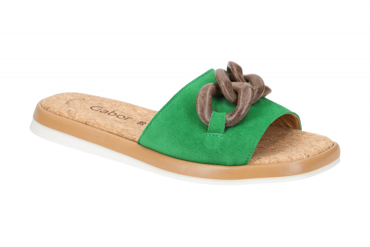 Gabor 24.510.19 gr?n - bequeme Pantolette f?r Damen 1 Gabor 24.510.19 gr?n - bequeme Pantolette f?r Damen